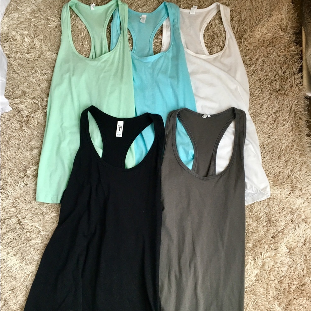 Set of 5 Racerback Tanks